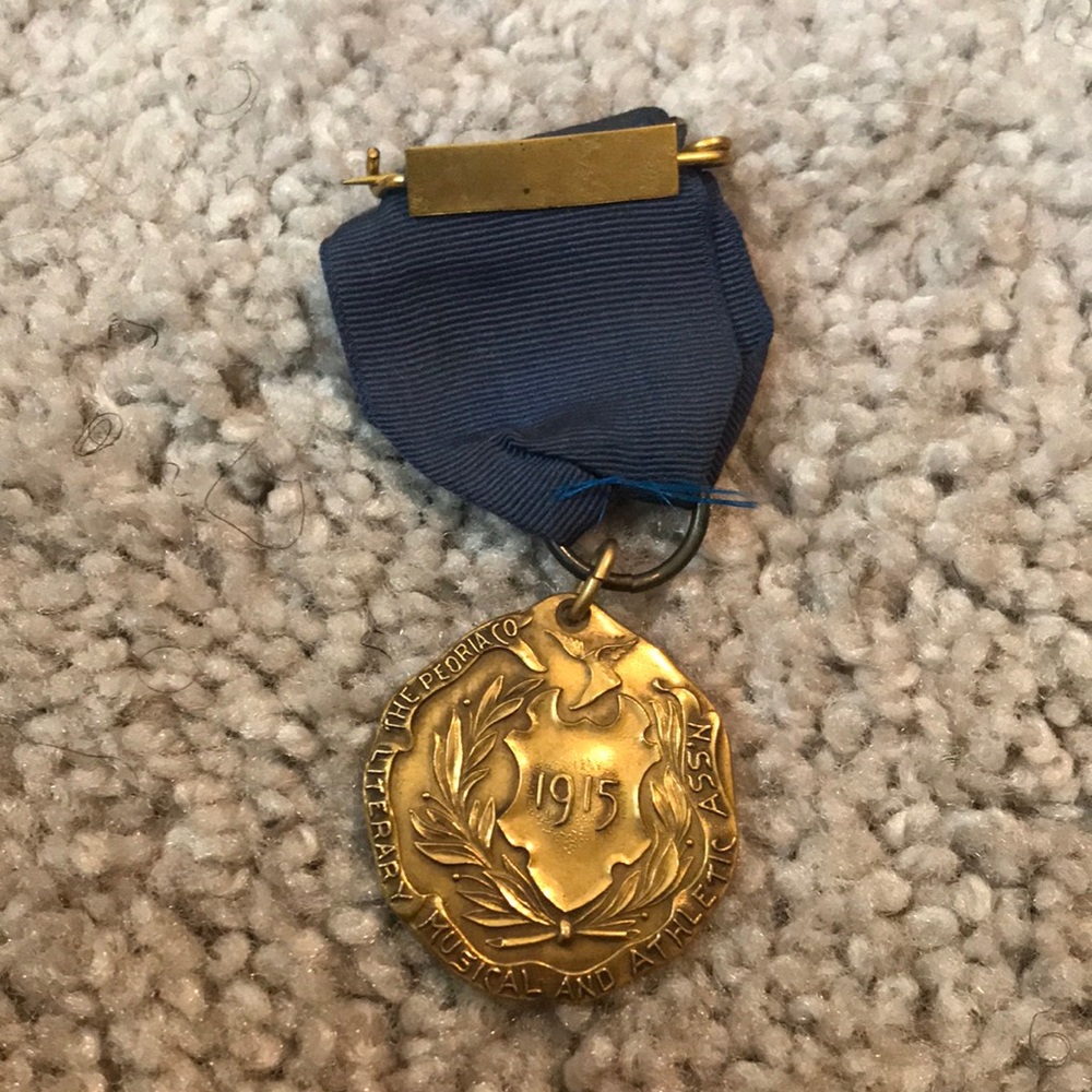 The Peoria Literary Musical & Athletic Assn Gold Medal